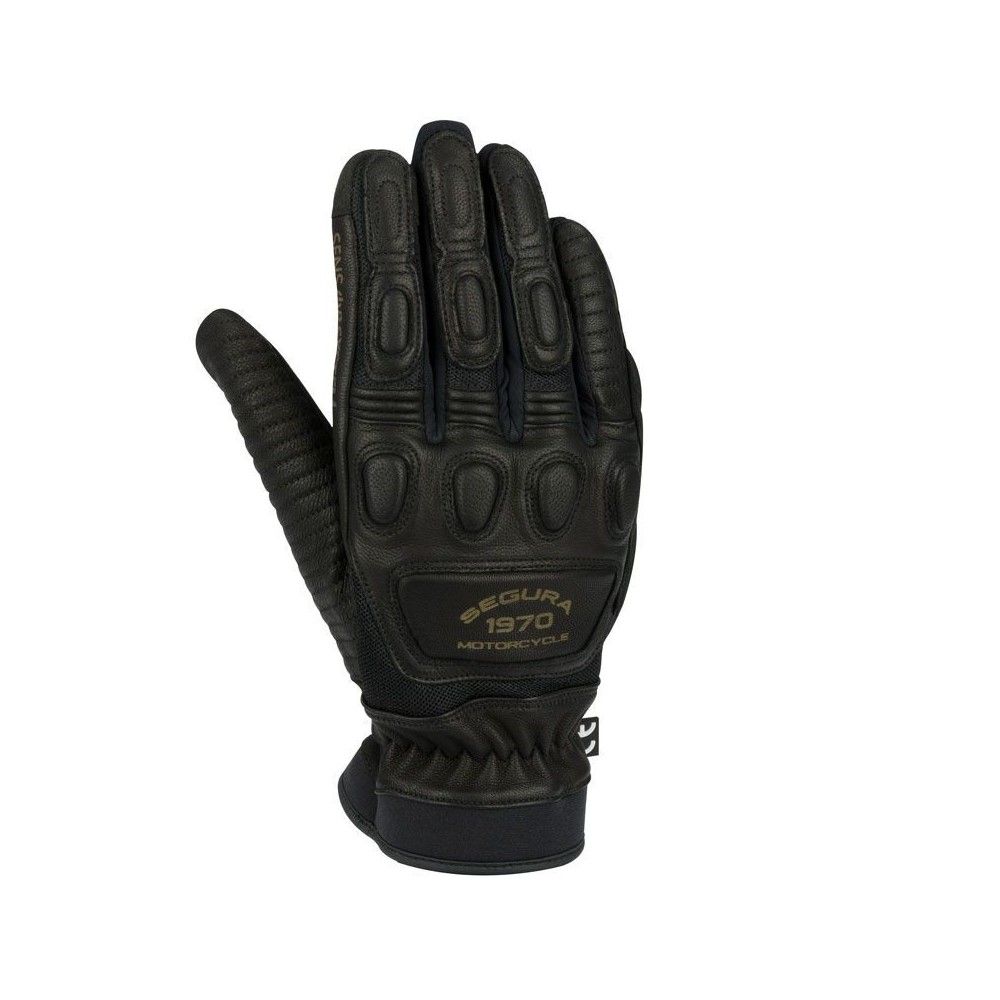 SEGURA gants été cuir JANGO moto scooter homme noir SGE970