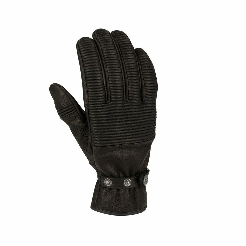 SEGURA gants été cuir ROXO moto scooter homme noir SGE950