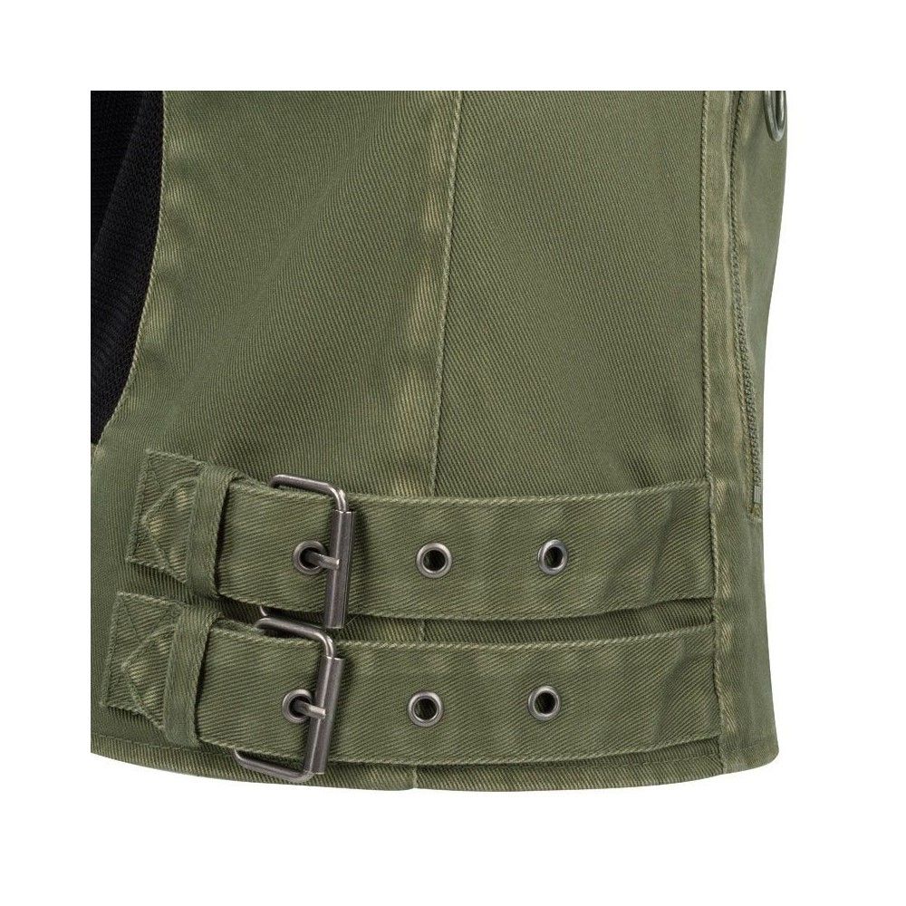 SEGURA LADY VANDA motorcycle summer woman jacket kaki STB1039
