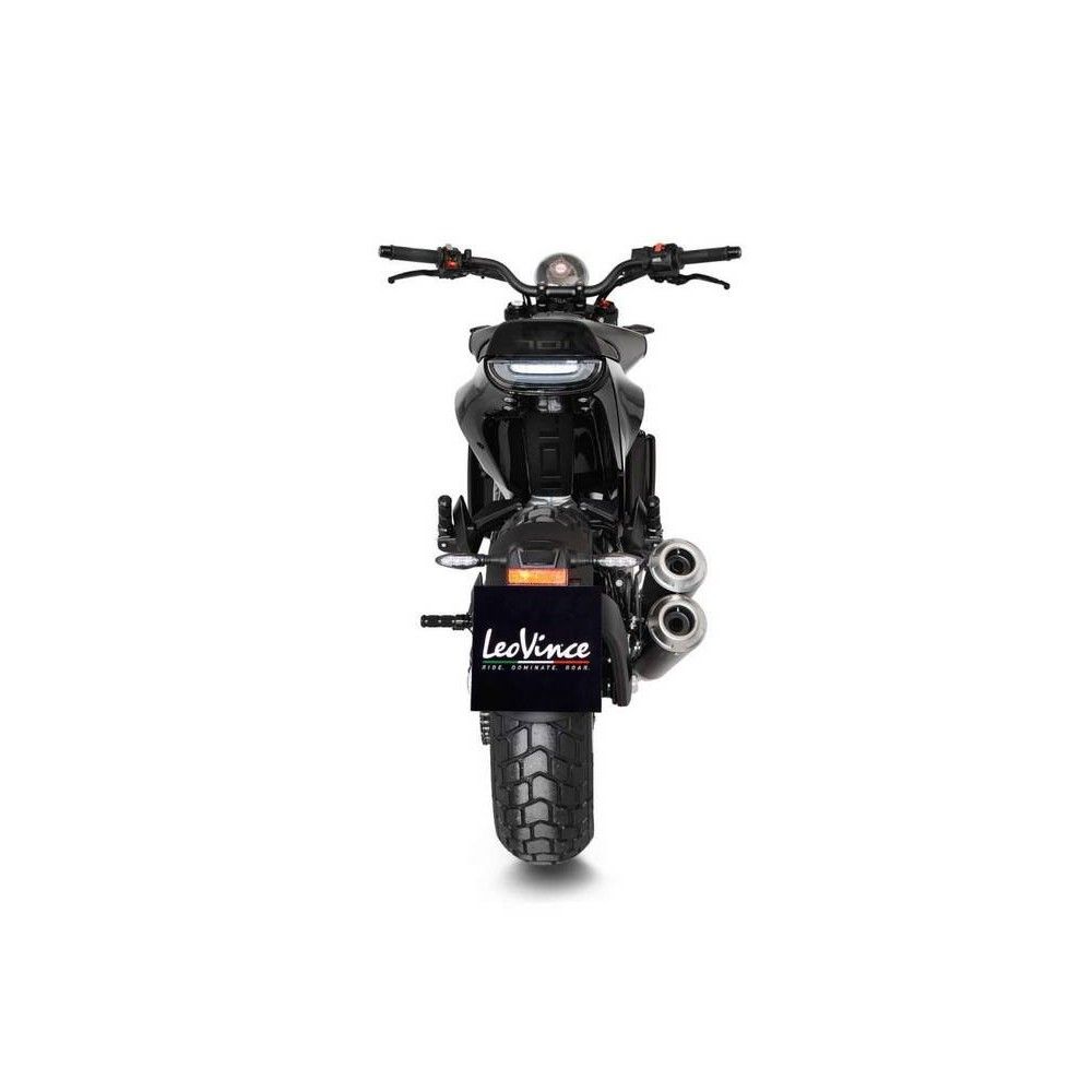 LEOVINCE Husqvarna SVARTPILEN 701  / VITPILEN / 2018 2020 GP DUALS pot d'échappement double sortie noir mat hom EURO 4 15122