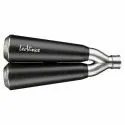 LEOVINCE Husqvarna SVARTPILEN 701  / VITPILEN / 2018 2020 GP DUALS double exhaust matt black EURO 4 15122