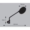 CHAFT rétroviseur moto à collier universel pour guidon standard 22mm - IN109