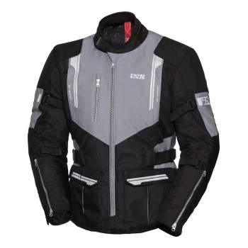 IXS motorcycle TOUR ST all seasons TOURING man textile waterproof jacket black-grey PROMO