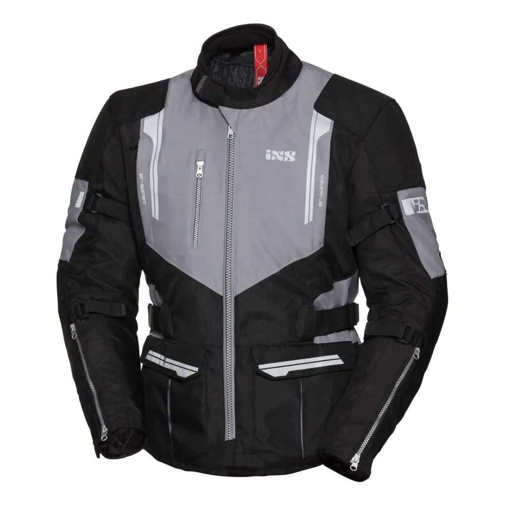 IXS veste moto TOUR ST textile homme TOURING toutes saisons étanche noir-gris PROMO