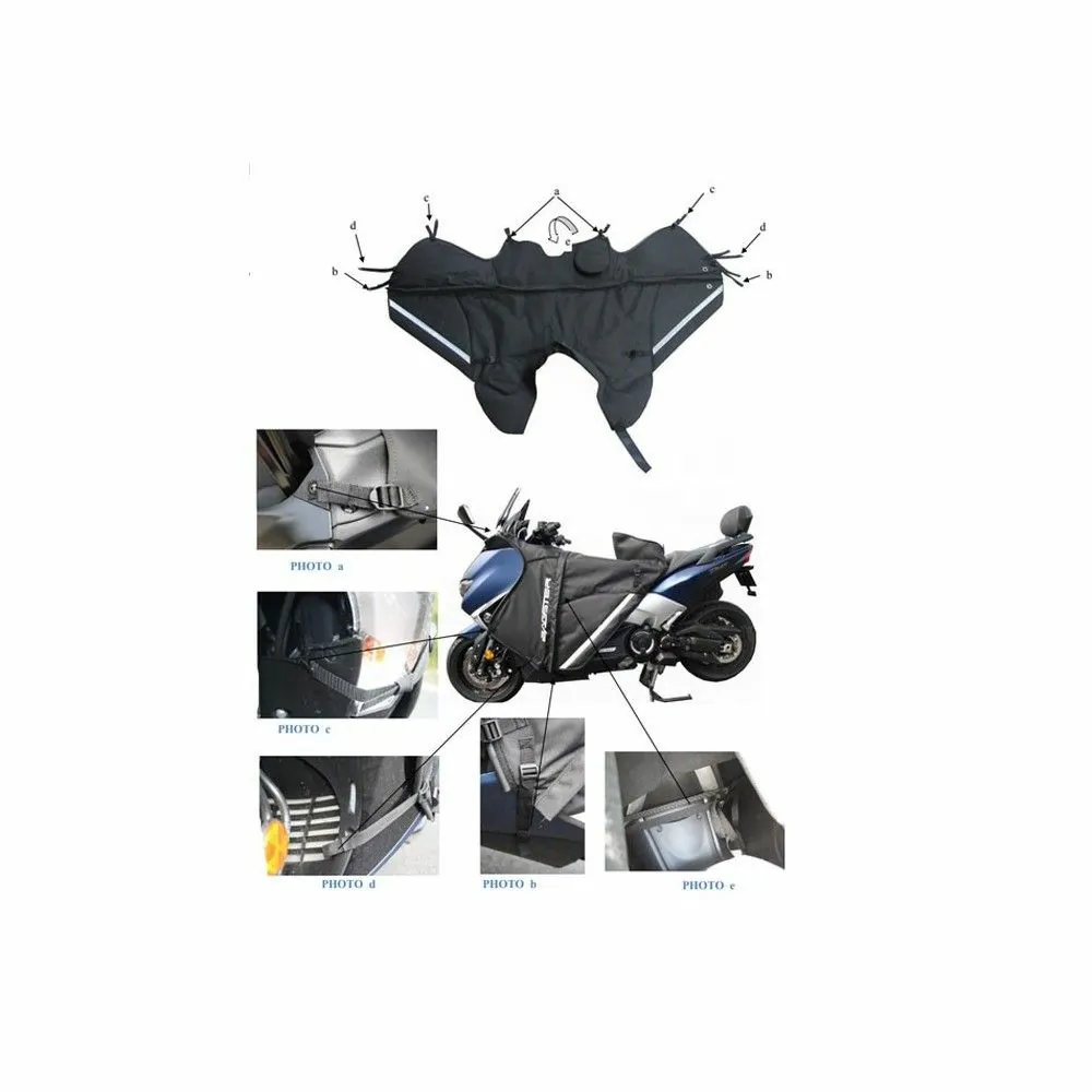 BAGSTER WINZIP tablier protection hiver été étanche YAMAHA TMAX 530 / 560 / 2017 2020 - XTB080