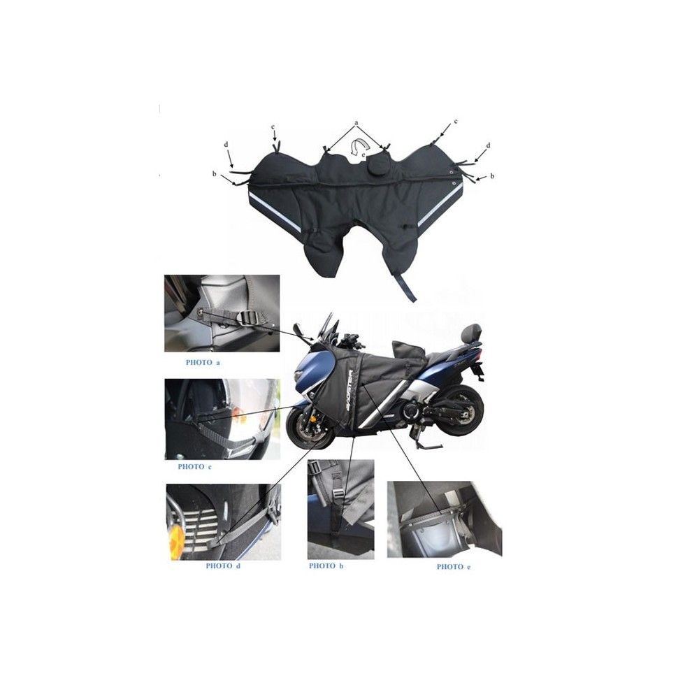 BAGSTER WINZIP winter summer waterproof apron YAMAHA TMAX 530 / 560 / 2017 2020 - XTB080