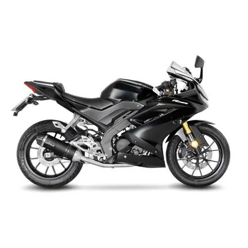 DESTOCK LEOVINCE Yamaha YZF R 125 / MT 125 / 2019 2020 ligne complète LV ONE EvoII pot d'échappement BLACK hom EURO 4 14340EBK