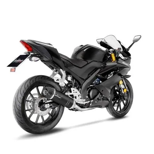 DESTOCK LEOVINCE Yamaha YZF R 125 / MT 125 / 2019 2020 ligne complète LV ONE EvoII pot d'échappement BLACK hom EURO 4 14340EBK