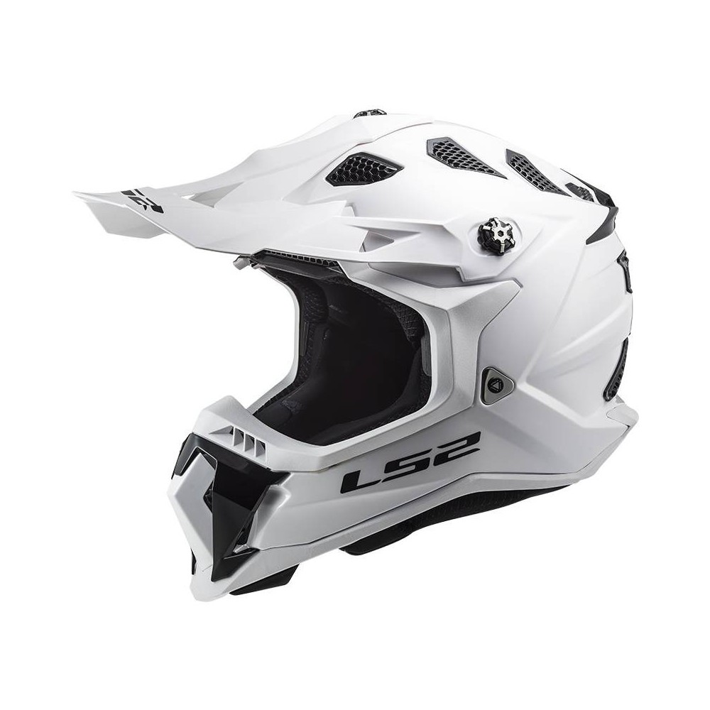 LS2 SUBVERTER EVO SOLID MX700 cross enduro quad trail helmet gloss white