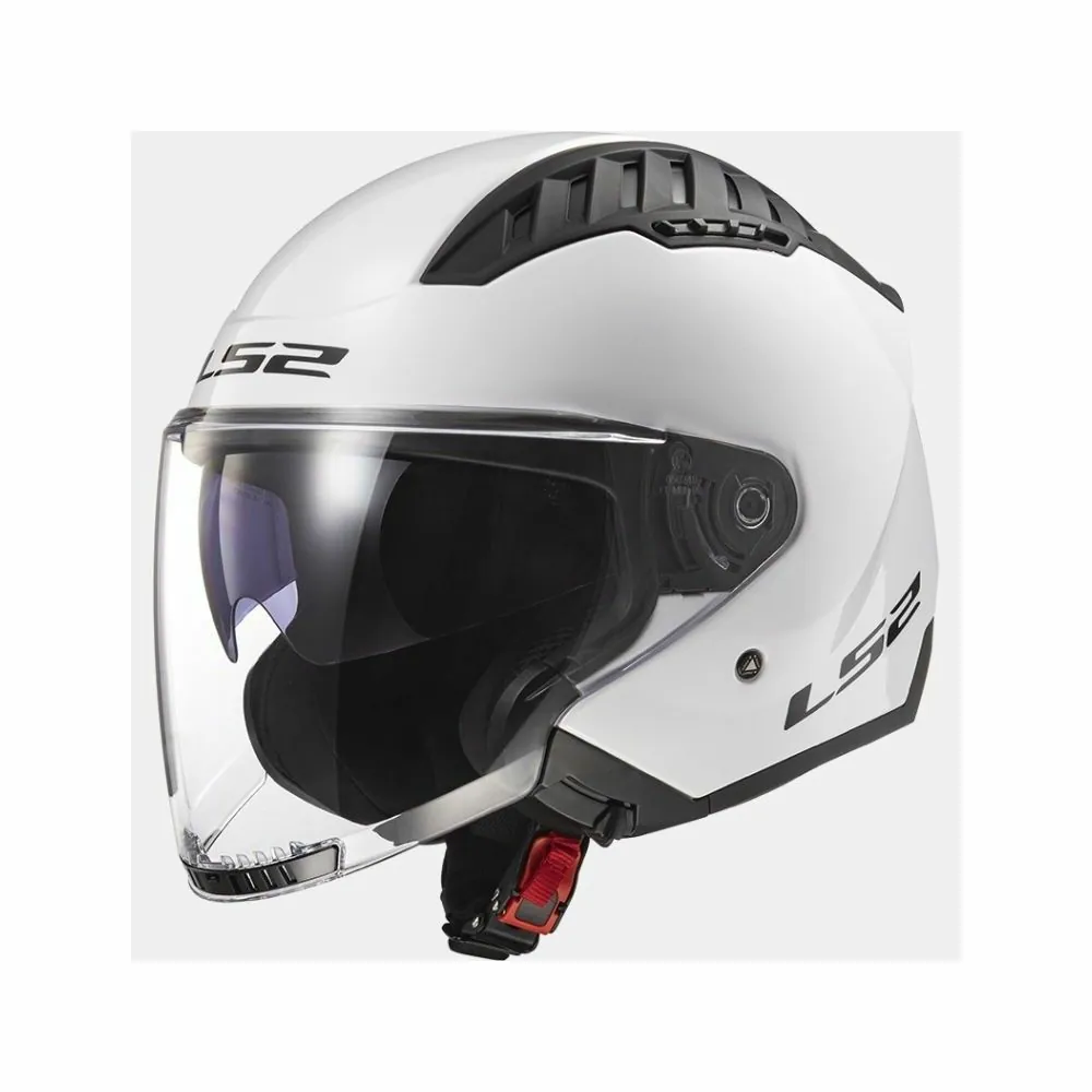 LS2 OF600 COPTER SOLID jet helmet motorcycle scooter gloss white