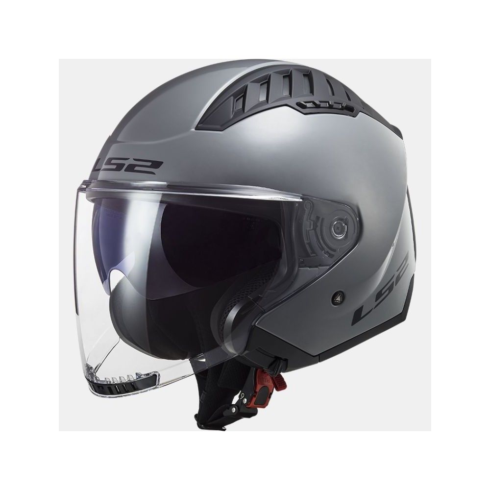 LS2 casque jet moto scooter OF600 COPTER SOLID gris nardo brillant