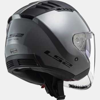 LS2 casque jet moto scooter OF600 COPTER SOLID gris nardo brillant