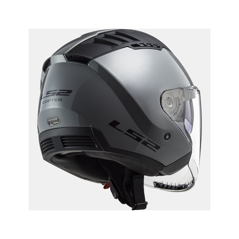 LS2 OF600 COPTER SOLID jet helmet motorcycle scooter gloss nardo grey