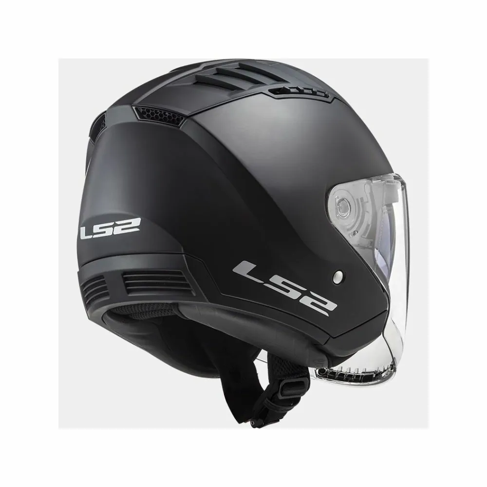 LS2 casque jet moto scooter OF600 COPTER SOLID noir mat