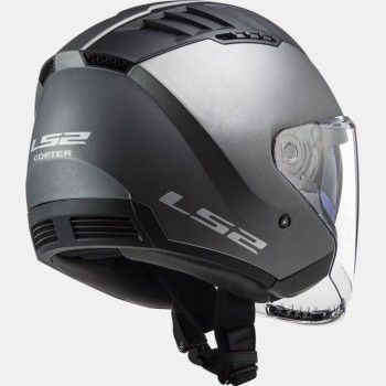 LS2 OF600 COPTER SOLID jet helmet motorcycle scooter matt titanium