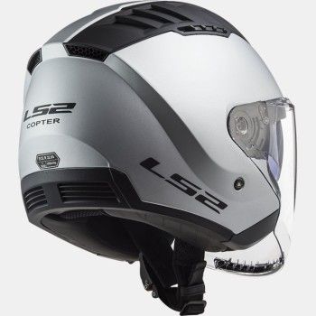 LS2 OF600 COPTER SOLID jet helmet motorcycle scooter matt silver