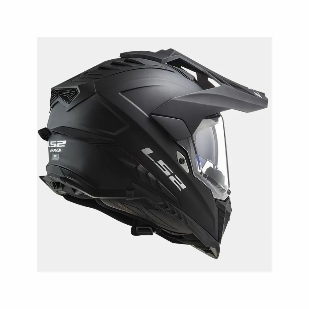 LS2 casque cross enduro quad trail MX701 EXPLORER SOLID noir mat