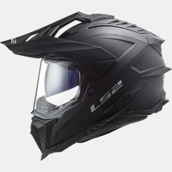 LS2 MX701 EXPLORER SOLID cross enduro quad trail helmet matt black