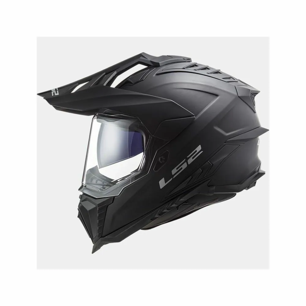 LS2 MX701 EXPLORER SOLID cross enduro quad trail helmet matt black