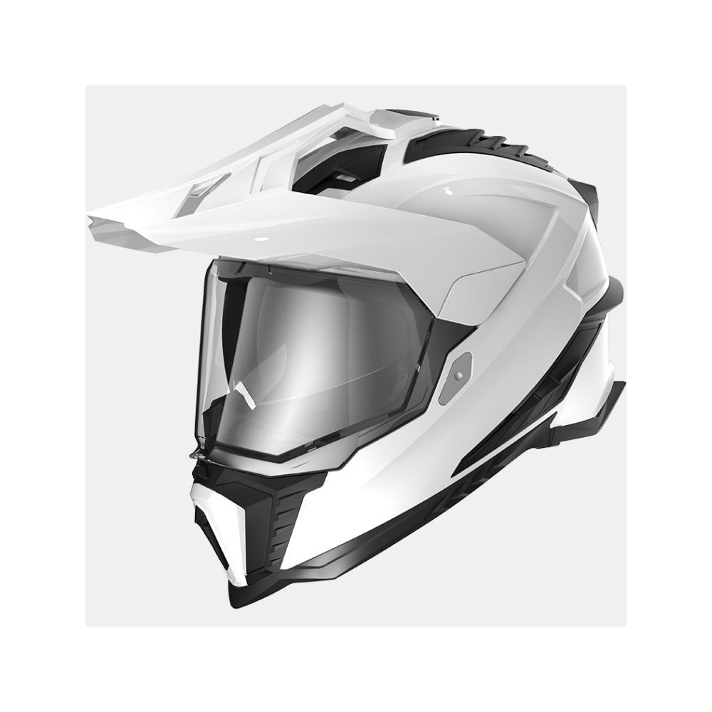 LS2 MX701 EXPLORER SOLID cross enduro quad trail helmet gloss white