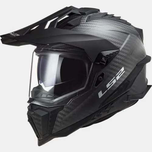 LS2 casque moto cross enduro quad trail CARBONE MX701 EXPLORER C SOLID carbone brillant