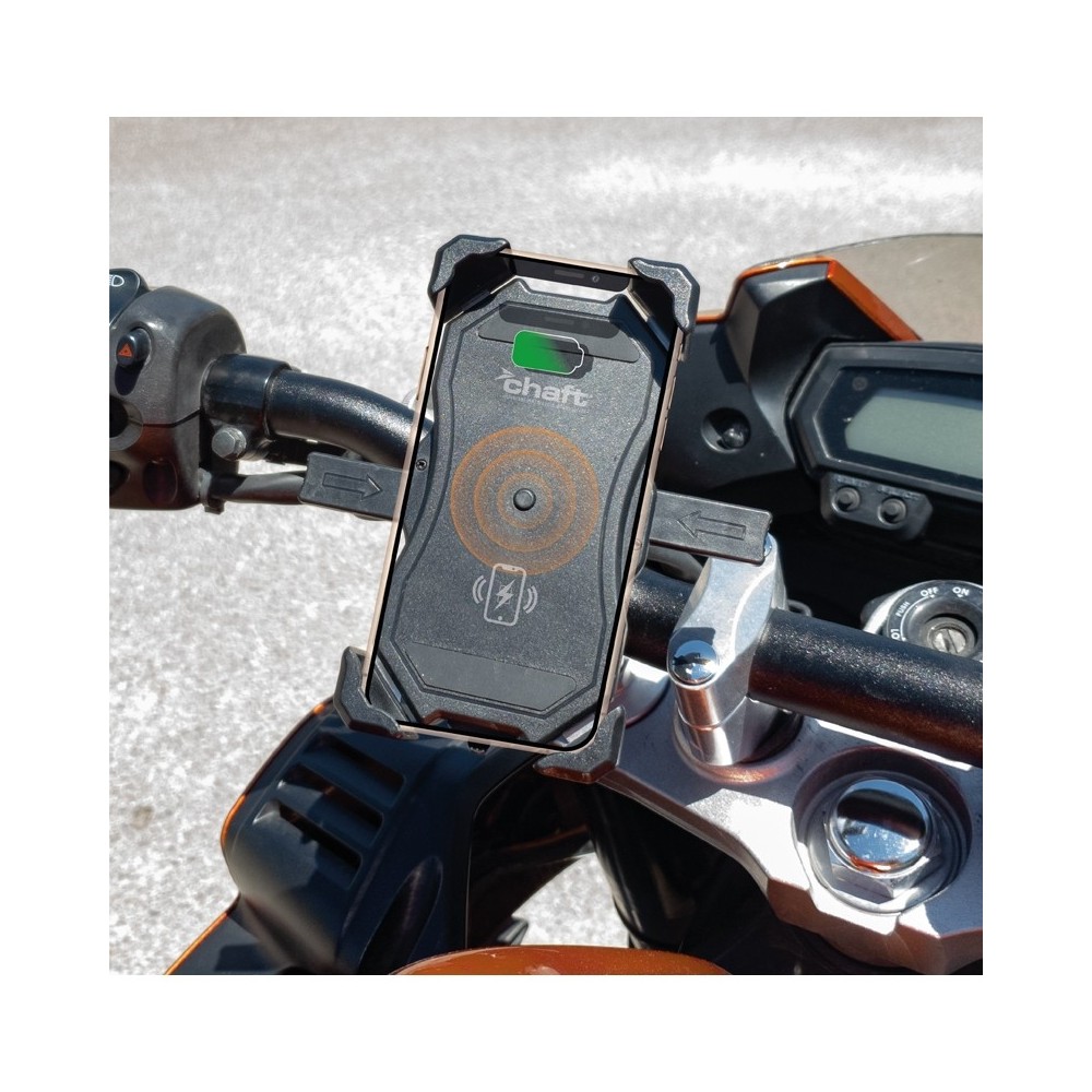 CHAFT smartphone iphone phone 3.5" to 6.5" universal induction support on motorcycle scooter bicycle handlebars IN1916