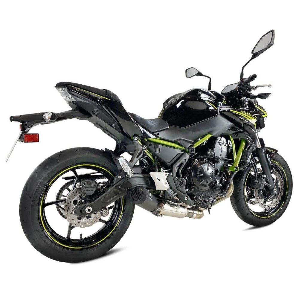 IXRACE KAWASAKI Z650 & NINJA 650 2020 à 2021 ligne complète d'échappement pot MK2 BLACK AK7154SB homologué EURO 4