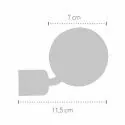 CHAFT Universal REBEL pair of rear-view mirrors for cafe racer motorcycle - IN403