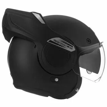 NOX casque intégral modulable en jet STRATOS moto scooter noir mat