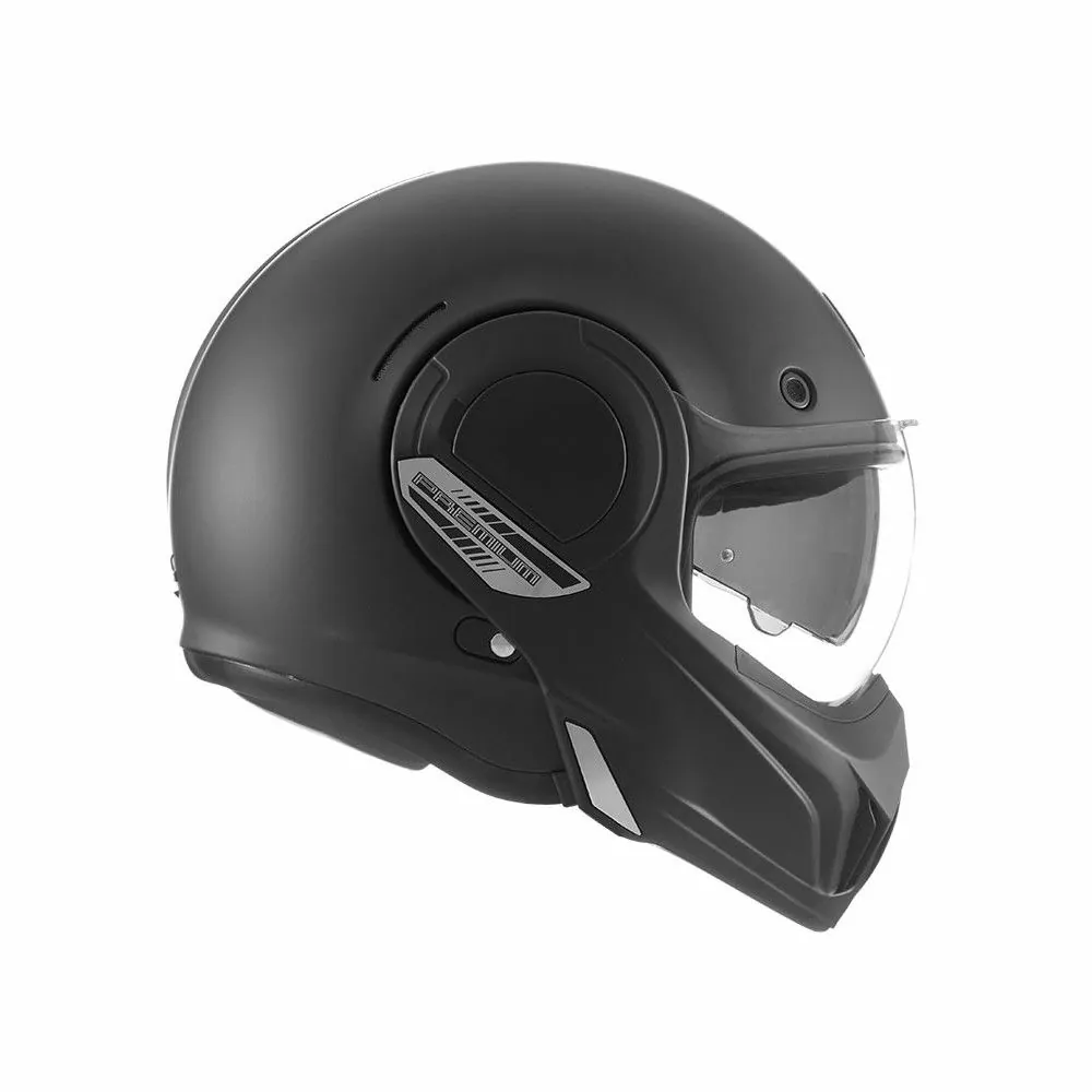 NOX casque intégral modulable en jet STRATOS moto scooter noir mat