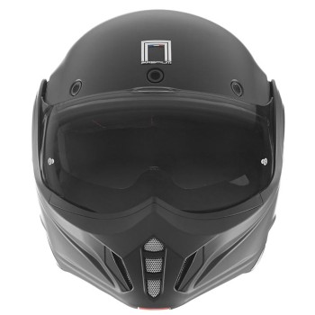 NOX casque intégral modulable en jet STRATOS moto scooter noir mat