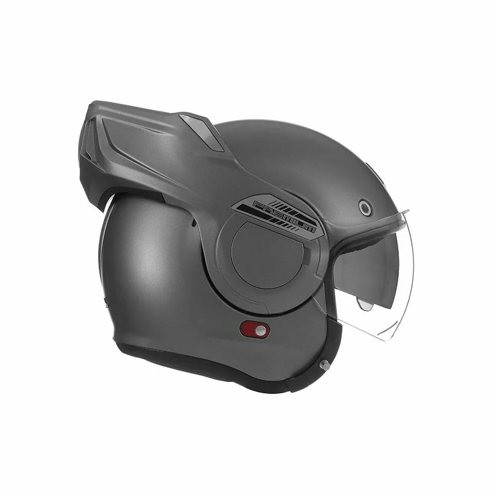 NOX casque intégral modulable en jet STRATOS moto scooter titane mat