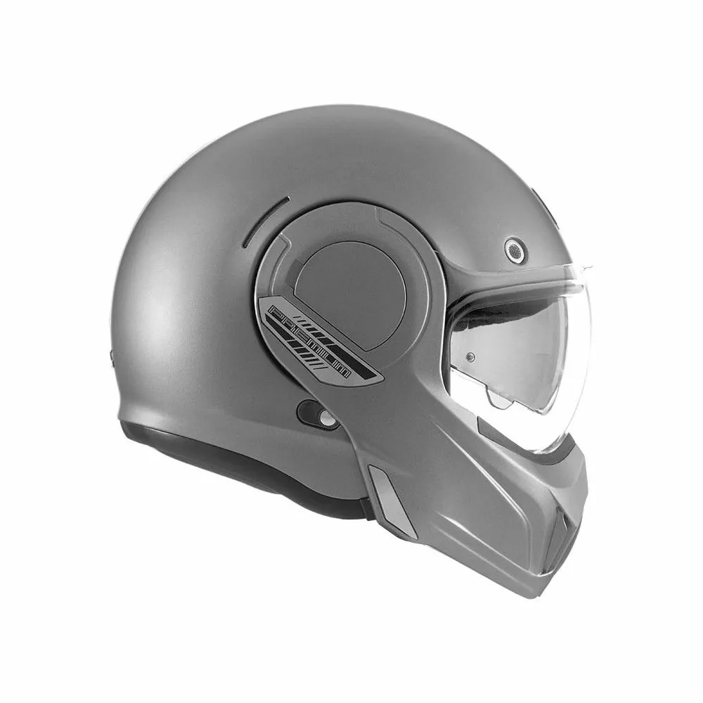 NOX casque intégral modulable en jet STRATOS moto scooter titane mat