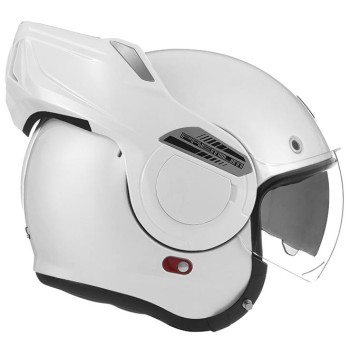 NOX casque intégral modulable en jet STRATOS moto scooter blanc brillant