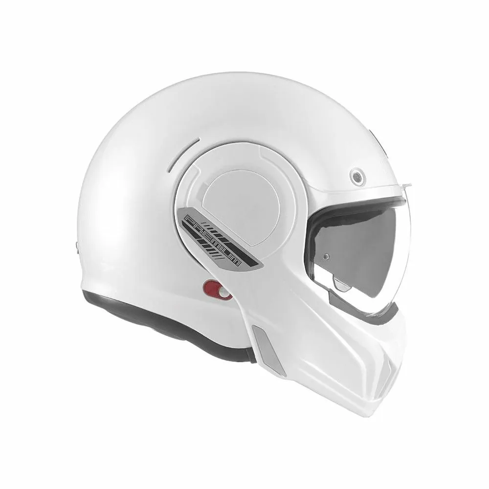 NOX casque intégral modulable en jet STRATOS moto scooter blanc brillant