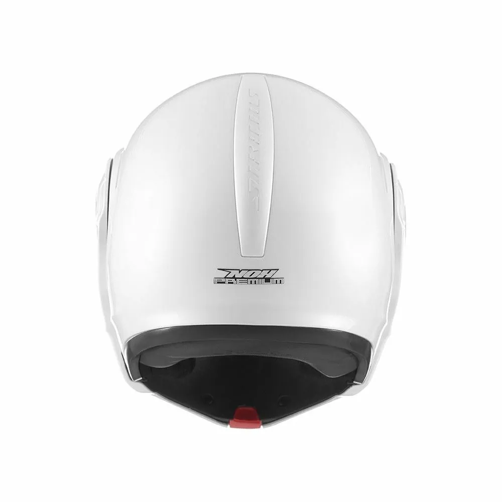 NOX casque intégral modulable en jet STRATOS moto scooter blanc brillant
