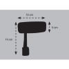CHAFT Universal reversible SOFTY HANDLE rear-view mirror for motorcycle - IN219