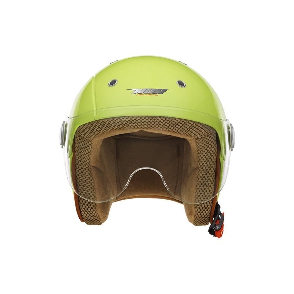 NOX jet helmet child kid moto scooter N217 JUNIOR gloss neon yellow