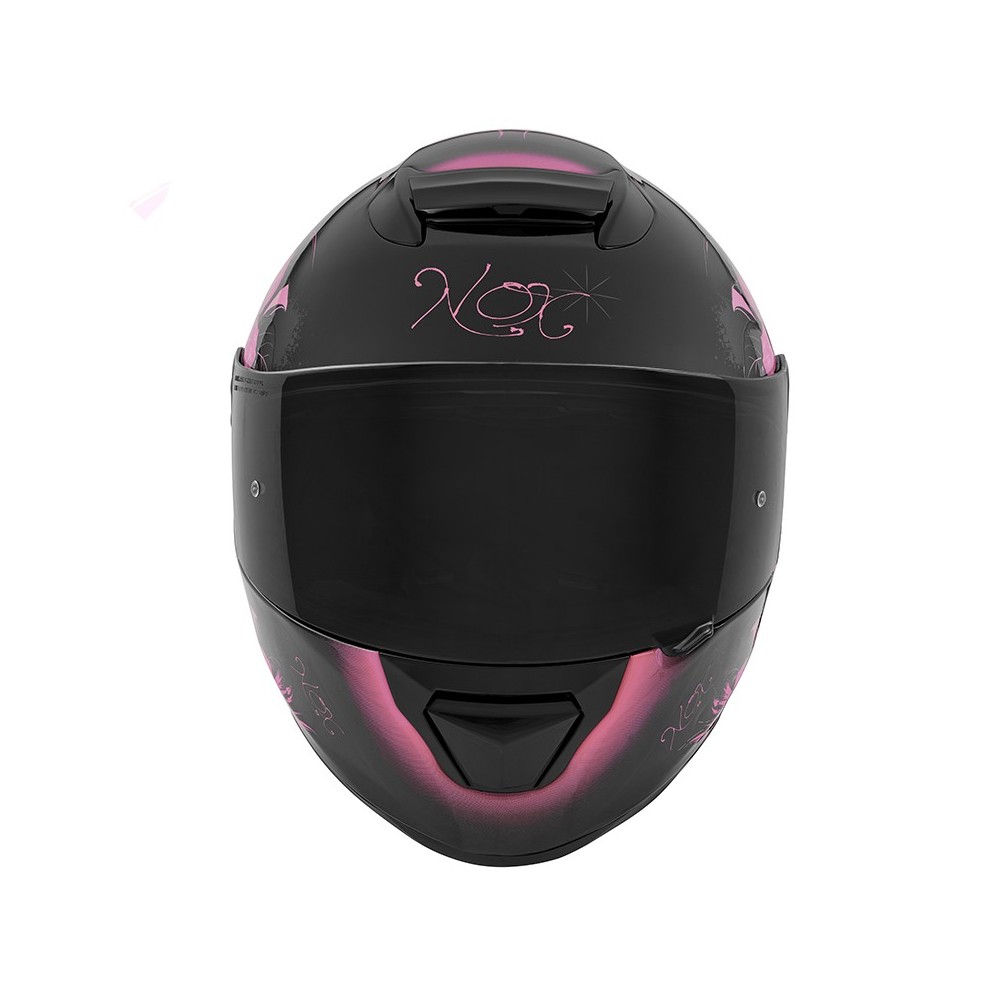 NOX N961K SYMPHONY kid girl integral full-face helmet gloss black pink