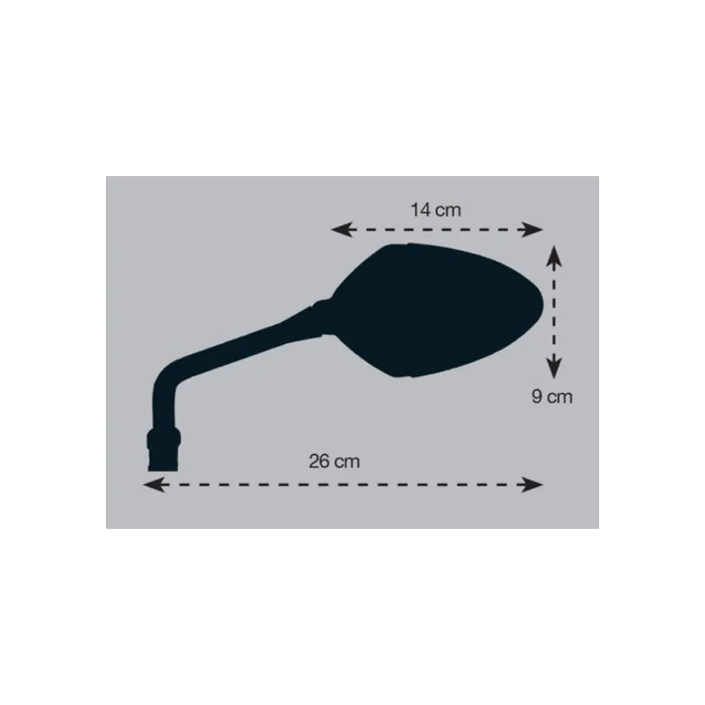 CHAFT Universal reversible STORY rear-view mirror for motorcycle approved