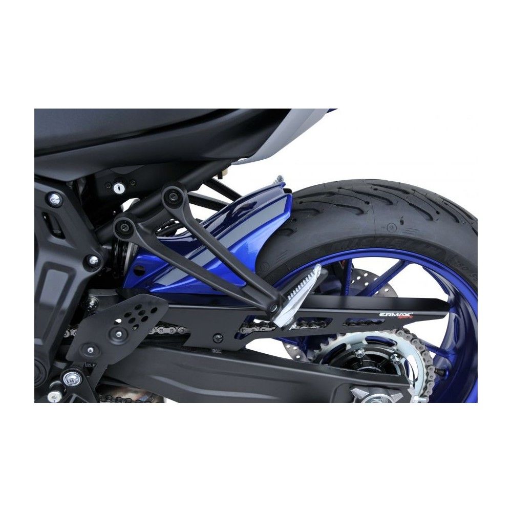 ermax Yamaha MT07 2021 rear mudguard RAW + alu crankcase