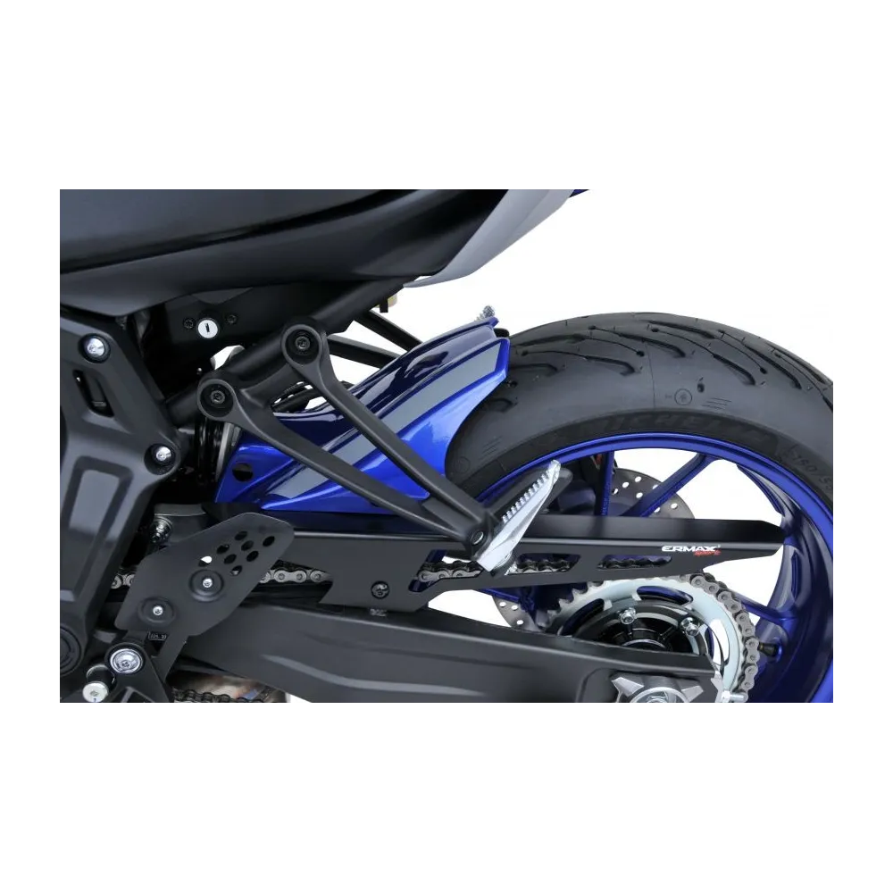 ermax Yamaha MT07 2021 garde boue arrière lèche roue BRUT à peindre + carter de chaine alu