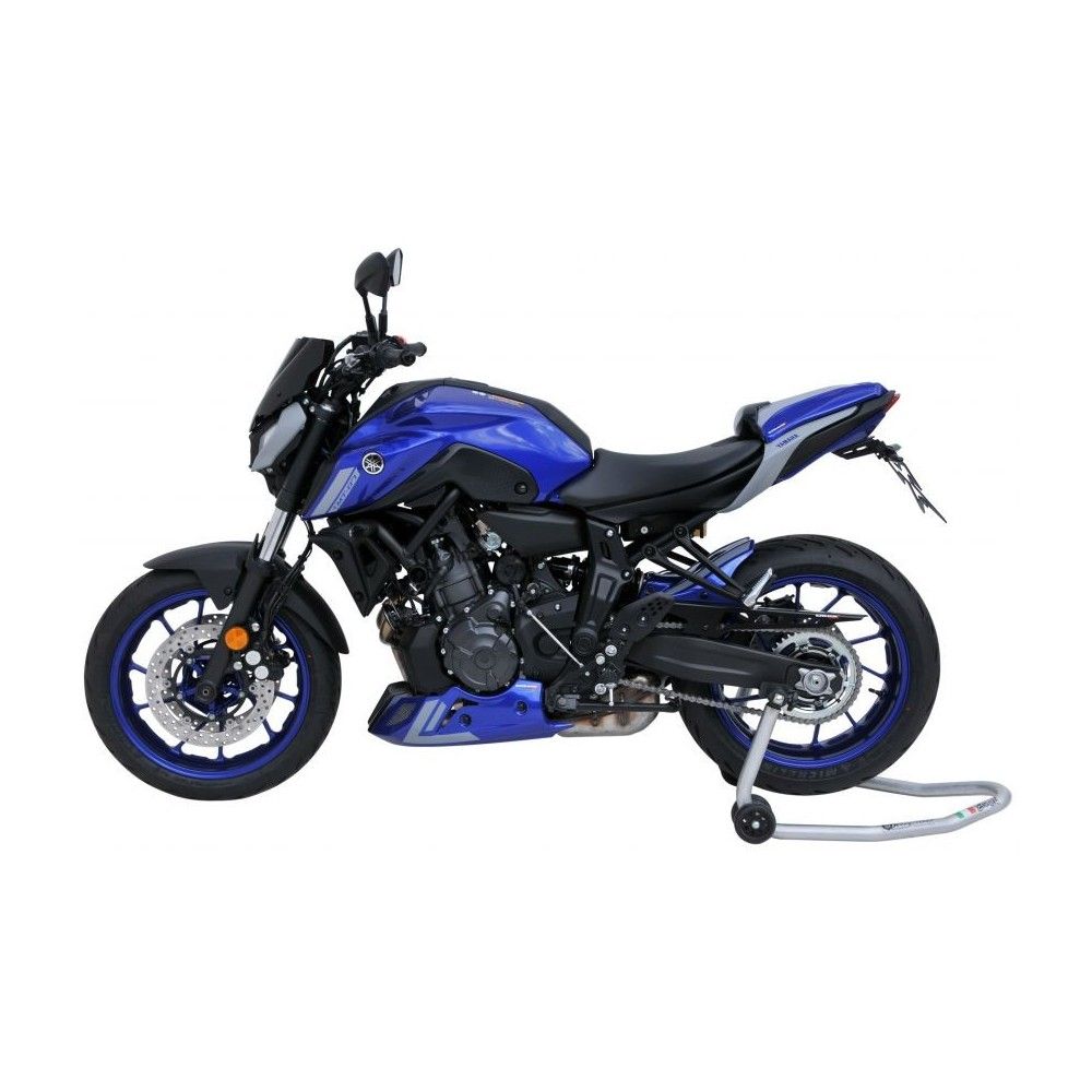 ermax Yamaha MT07 2021 garde boue arrière lèche roue BRUT à peindre + carter de chaine alu