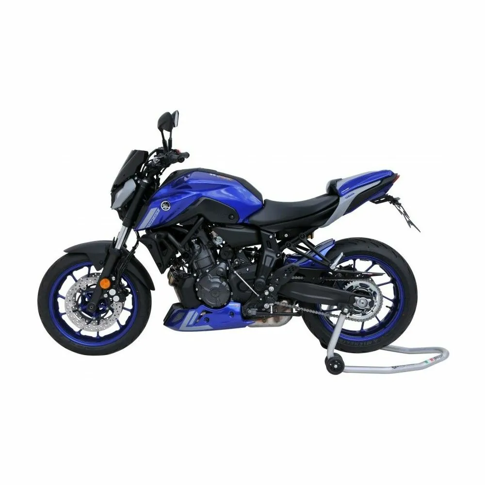 ermax Yamaha MT07 2021 garde boue arrière lèche roue PEINT + carter de chaine alu