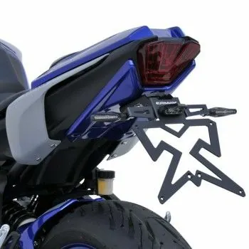 ermax yamaha MT07 2021 support de plaque ALU noir SUP09-EVO + platine de fixation