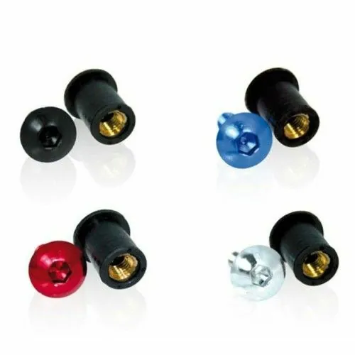 CHAFT motorcycle aluminium anodised screw set - 8 pieces