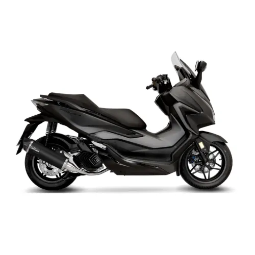 LEOVINCE Honda FORZA 125 / 2021 2024 NERO BLACK EURO 5 exhaust line silencer 14076K