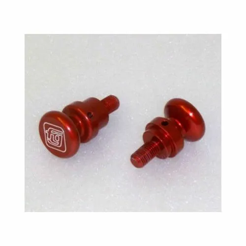 diabolo RACING béquille moto en ALU rouge anodisé - par paire