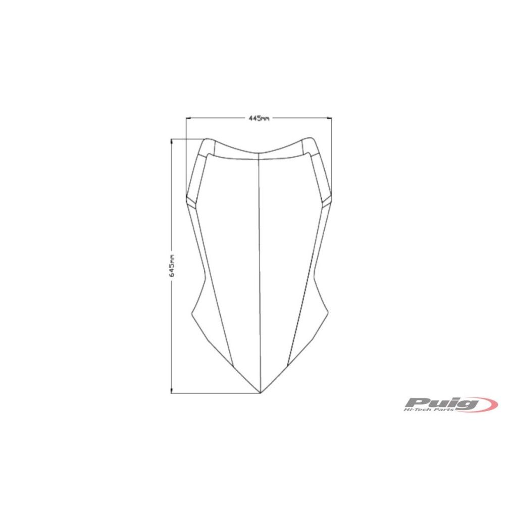 PUIG TOURING wind deflector YAMAHA MT-09 TRACER 9 / GT / 900 / PLUS / 2018 2024 ref 3762