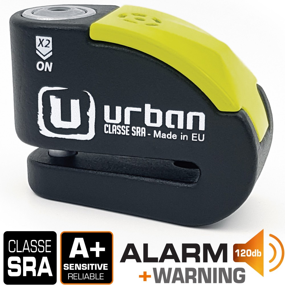 URBAN Antivol bloque disque alarme spécial scooter moto UR10 SRA